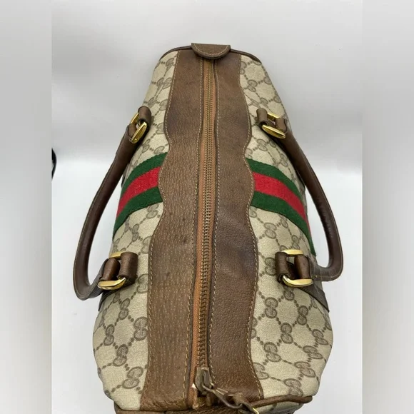 Gucci PVC Sherry Line Boston Handbag - Picture 7 of 15